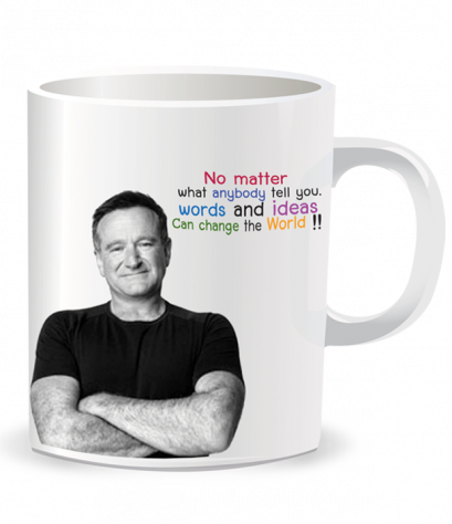 แก้วน้ำพิมพ์รูป Robin William mug